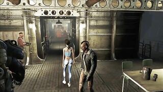 Fallout 4 gal gives scientist a very sensual blow job and then makes him cum