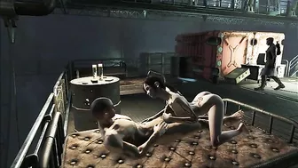 Fallout 4 gal gives scientist a very sensual blow job and then makes him cum