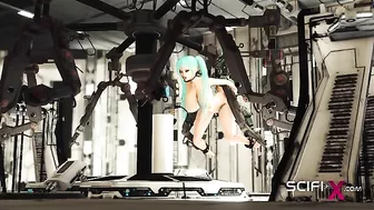 Busty babe from space is ready to get fucked in a taboo hentai sci fi scene
