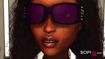 Busty babe from space is ready to get fucked in a taboo hentai sci fi scene