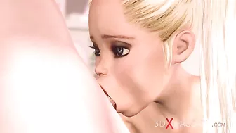 Extreme dick for a blonde princess who just turned 18 the other day YAY