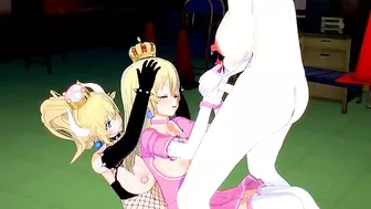 A girl got her pussy filled with a very large cock while she enjoys another one A girl got her pussy filled with a very large cock while she enjoys another one