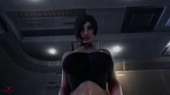 Ada Wong loves that dick's been put into her ass while still wearing her panties