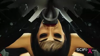 Robot hentai fucking with lots of deep cavity penetration and savage orgasms