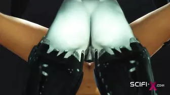 Robot hentai fucking with lots of deep cavity penetration and savage orgasms