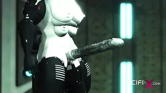 Robot hentai fucking with lots of deep cavity penetration and savage orgasms