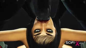 Robot hentai fucking with lots of deep cavity penetration and savage orgasms