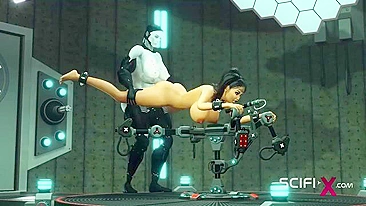 Robot hentai fucking with lots of deep cavity penetration and savage orgasms