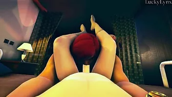 The most hardcore cocksucking from a hentai girl that needs to feel his taste