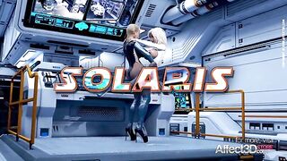 Incredible dicking in Solaris hentai porn with standing sex and real orgasms