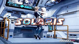 Incredible dicking in Solaris hentai porn with standing sex and real orgasms