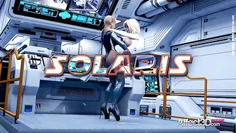 Incredible dicking in Solaris hentai porn with standing sex and real orgasms