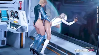 Incredible dicking in Solaris hentai porn with standing sex and real orgasms