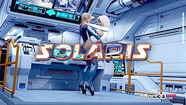 Incredible dicking in Solaris hentai porn with standing sex and real orgasms