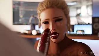 Cock worship session from a pretty babe that looks so good in the nude