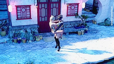 Shanghai Surprise hentai with cock riding and big boobs in Wild West setting
