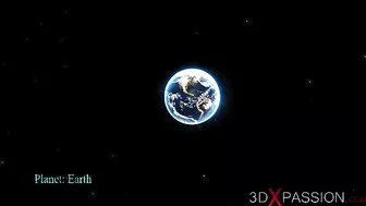 Space sex sceen featuring hardcore hentai loving with true doggystyle lust