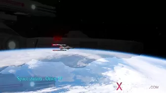 Space sex sceen featuring hardcore hentai loving with true doggystyle lust