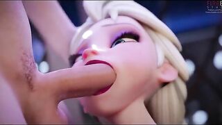 Elsa gets her mouth dominated by a big dicked dude in a hardcore XXX movie