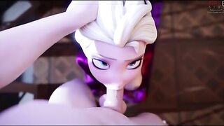 Elsa gets her mouth dominated by a big dicked dude in a hardcore XXX movie