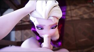 Elsa gets her mouth dominated by a big dicked dude in a hardcore XXX movie