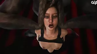 Claire from Resident Evil is going to get her hentai pussy fucked savagely