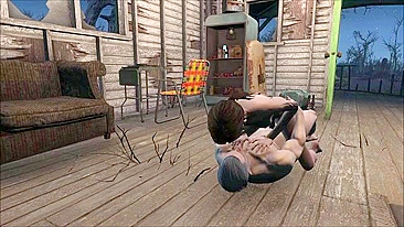 Fallout 4 hentai fucking with a good looking brunette getting banged silly