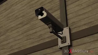 Big black cock penetrating a horny lady with big tits in a passionate way