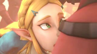 Zelda porn featuring a horny tiny blonde getting fucked with no shame at all