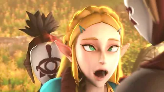 Zelda porn featuring a horny tiny blonde getting fucked with no shame at all