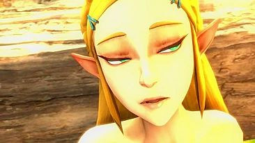 Zelda porn featuring a horny tiny blonde getting fucked with no shame at all