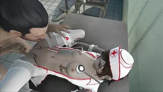 Fallout 4 nurse in a hentai fuck scene with footjobs and huge orgasms too
