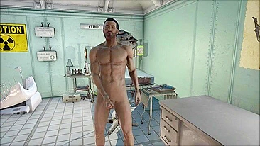 Fallout 4 nurse in a hentai fuck scene with footjobs and huge orgasms too