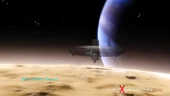 Sci fi blonde with a hot hentai pussy is getting off with a hard dicked dude