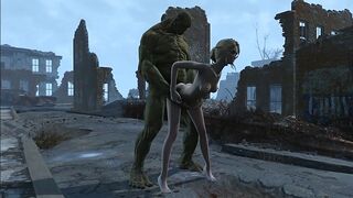 Supermutant hentai featurinmg Fallout 4 hottie getting fucked deeply here