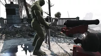 Supermutant hentai featurinmg Fallout 4 hottie getting fucked deeply here