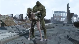 Supermutant hentai featurinmg Fallout 4 hottie getting fucked deeply here