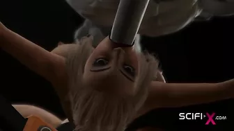 Sci fi taboo hentai with human pussies suffering through twisted aciton