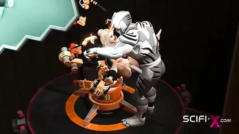 Sci fi taboo hentai with human pussies suffering through twisted aciton