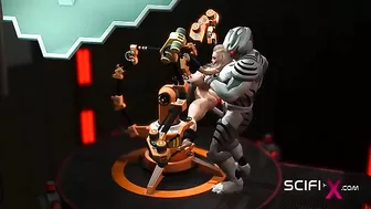 Sci fi taboo hentai with human pussies suffering through twisted aciton