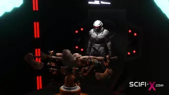 Sci fi taboo hentai with human pussies suffering through twisted aciton