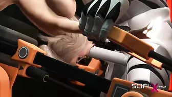 Sci fi taboo hentai with human pussies suffering through twisted aciton