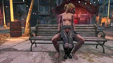 Fallout fuck. Sexy girl. Amazing performance. See her bang on the bench HARD