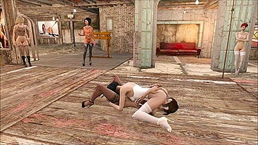Fallout 4 taboo fuck experience with lots of horny hentai people fucking hard