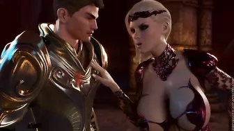 Big boobs brunette getting fucking in a prone position in a kinky hentai vid