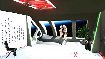 She sure knows how to enjoy herself in space hentai porn with hardcore gape