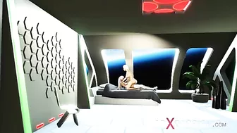 She sure knows how to enjoy herself in space hentai porn with hardcore gape