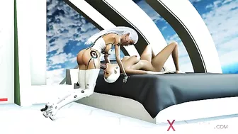 She sure knows how to enjoy herself in space hentai porn with hardcore gape