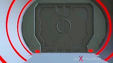 She sure knows how to enjoy herself in space hentai porn with hardcore gape