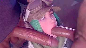 Rainbow Six hentai with lots of reverse cowgirl riding and hard fucking in HD